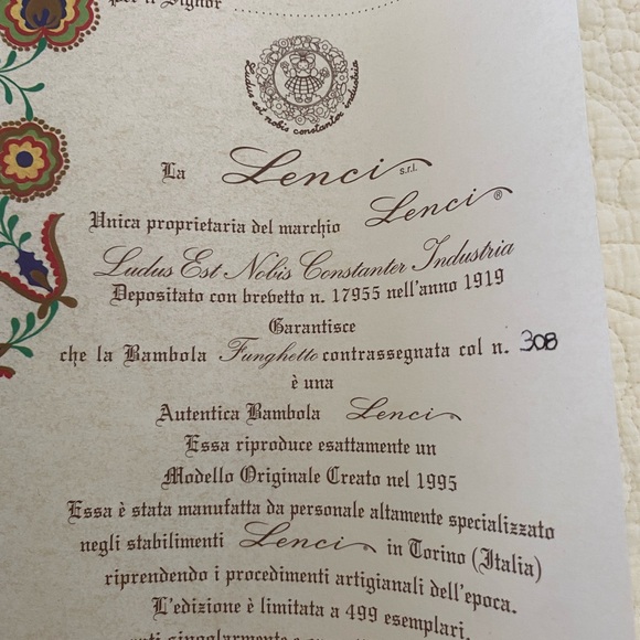 Lenci Funghetto Doll - Picture 4 of 5